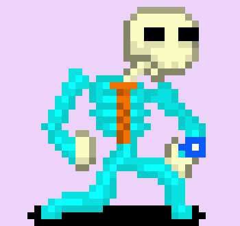 [05b0c1] *Singing* Hello again friend (Hello!) I'm a skeleton Returning from the dead Determined to be relevant again So I'm following trends From the Nether to the End And I've  Got a bone to pick with you, little human Bone to pick with you, little human being I've seen Where you've been and I don't like it I've got a bow to shoot at you, little human Bow to shoot at you, little human being I know where you sleep So don't make a peep Close your eyes, don't peek Sweet dreams!  Ooooo-ooooooo... That's a ghost sound, isn't it? Not a skeleton...