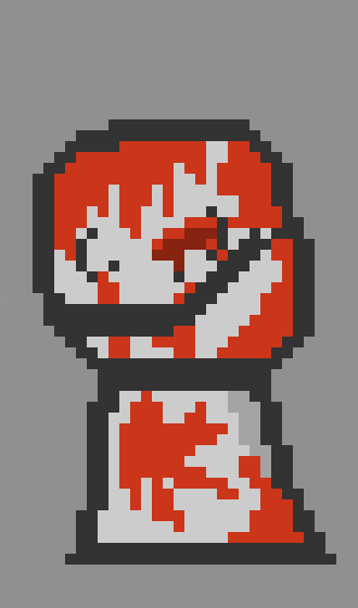 [1238d9] *his right eye pops out as he puts it back and reverts his body to the bloodied form* No thanks. I'm gonna just put the mask back on. [Bob]