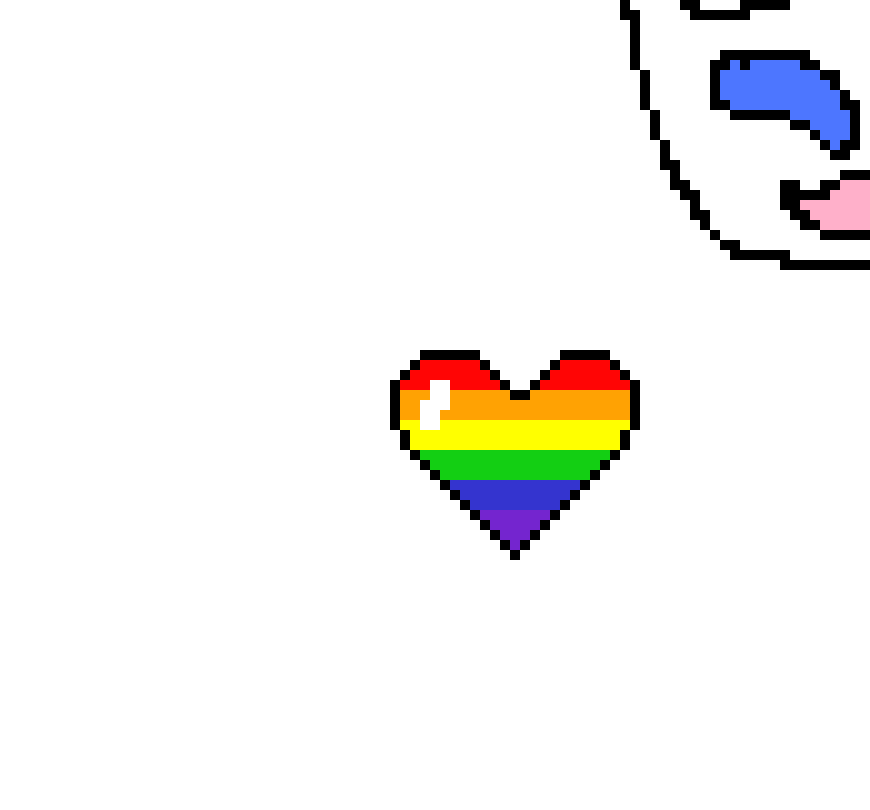[0bfbde] Rainbow Heart