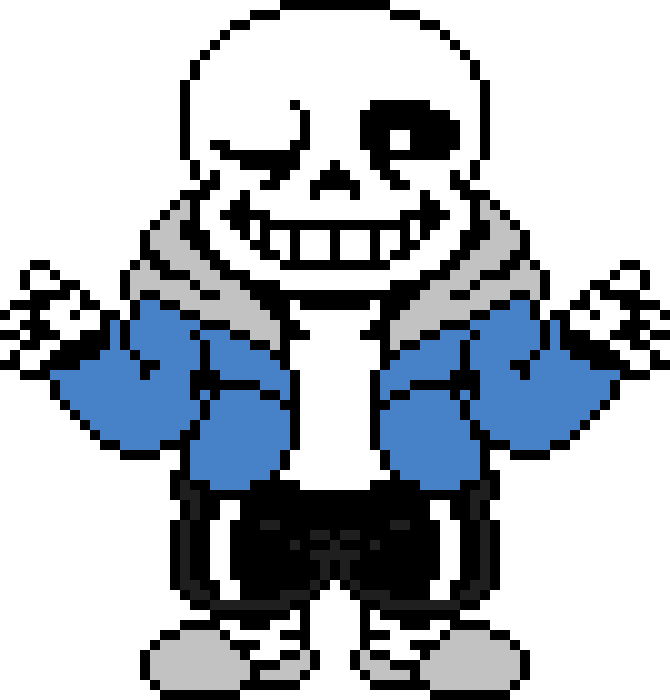 [95be89] Undertale Sans The Skeleton Battle Sprite.