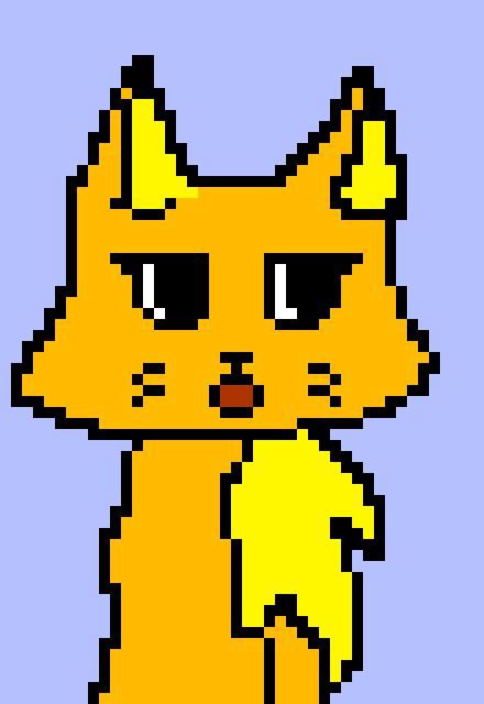 [e07772] *gets tired and yawns [cool cyan cat]