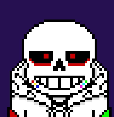 [72811c] AGAIN?!? YOU STUPID BLASTER, GET OUT OF THE WAY *Swapverse punches Hopeless, leaving a crack on her side*