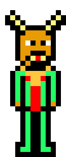 [f455be] *T's food disappears. Seems he froze time and ate it*