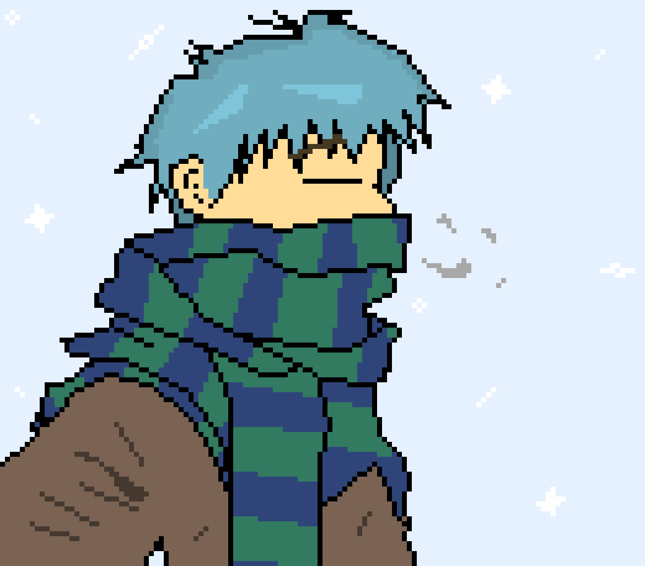 [3a33bd] [fixed](Falls asleep in it and snow starts piling on top of him)-Cade