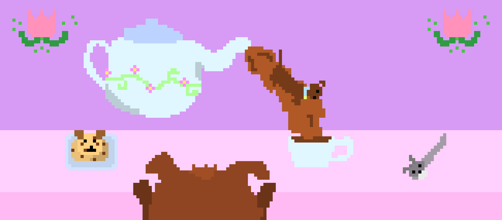 [9664c4] dogs tea party