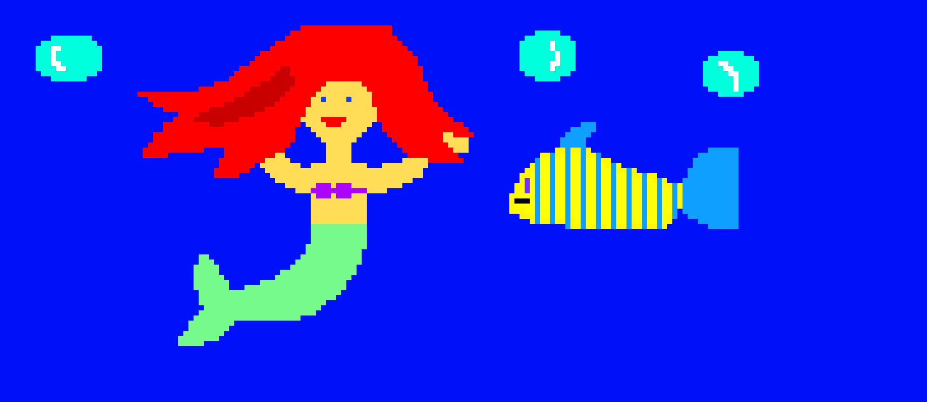 [9664c4] Ariel And Flounder.