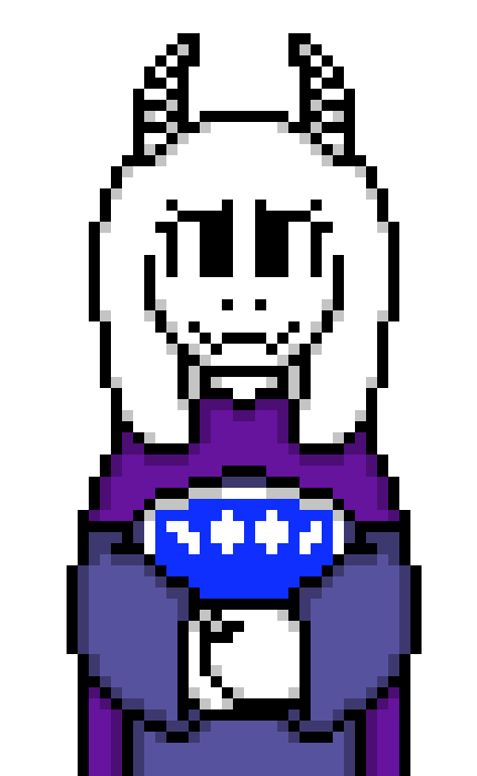 [b63bdb] (sure) what did you find, my child? *looks at what Frisk is pointing at* oh? what a strange thing to be floating around