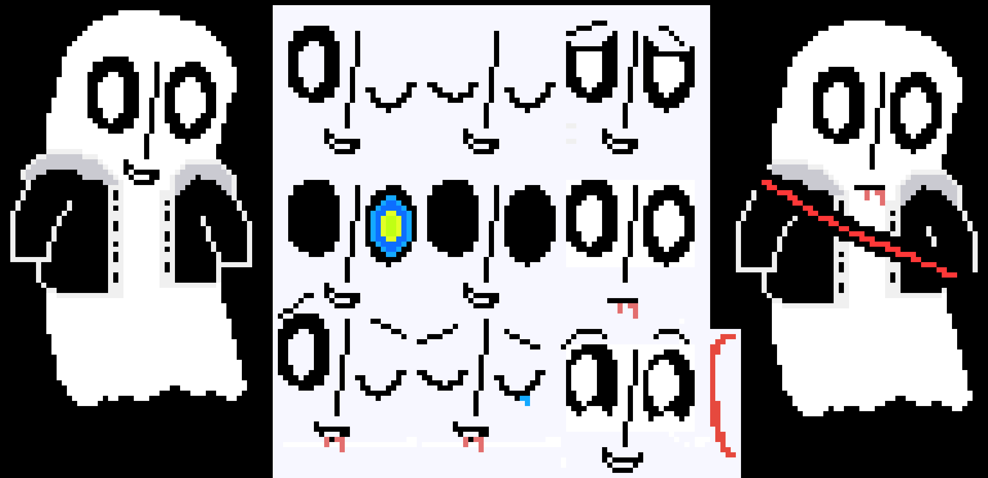 [a7f3d1] Napstablook as Sans (By Mmkx)