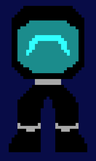 [25d002] *Odst is sitting on his workbench, customizing and painting Odst helmets* 