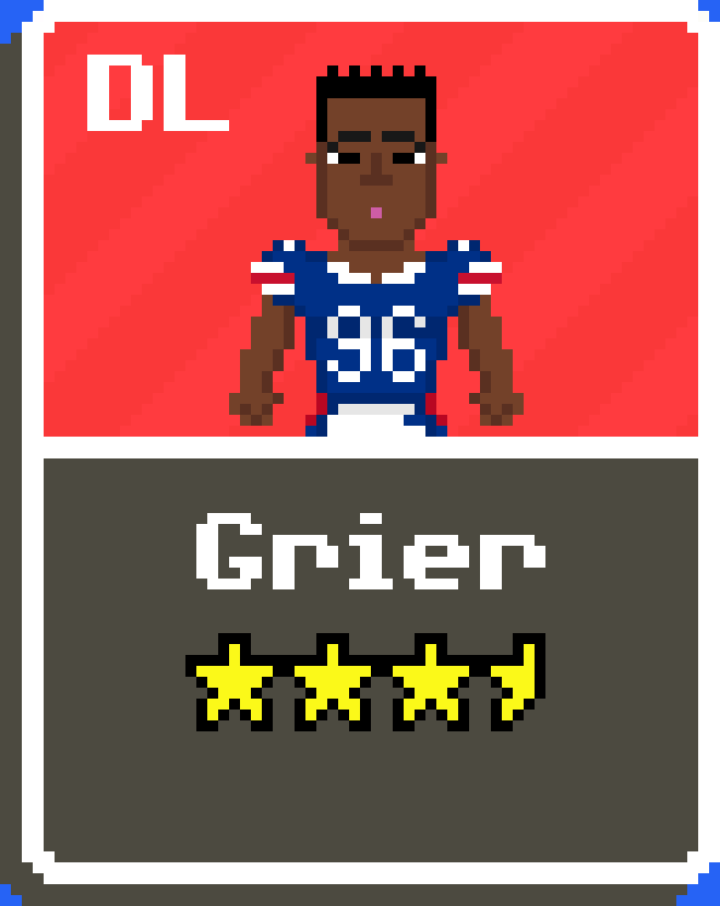 [b4b761] Anthony Grier Bills Card