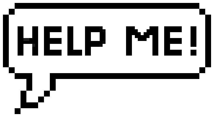 [7f1456] help pixel speech bubble