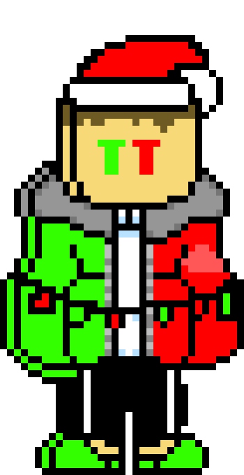 [0c0c65] Ethan: hi Karma i am in my christmas costume and got tangled up but im ok...also dont mind the blood stain on my arm...its nothing that big...and i mean the reason...the cut is pretty huge...