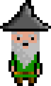 [bb0007] Pixel Wizard Green Idle AniF3