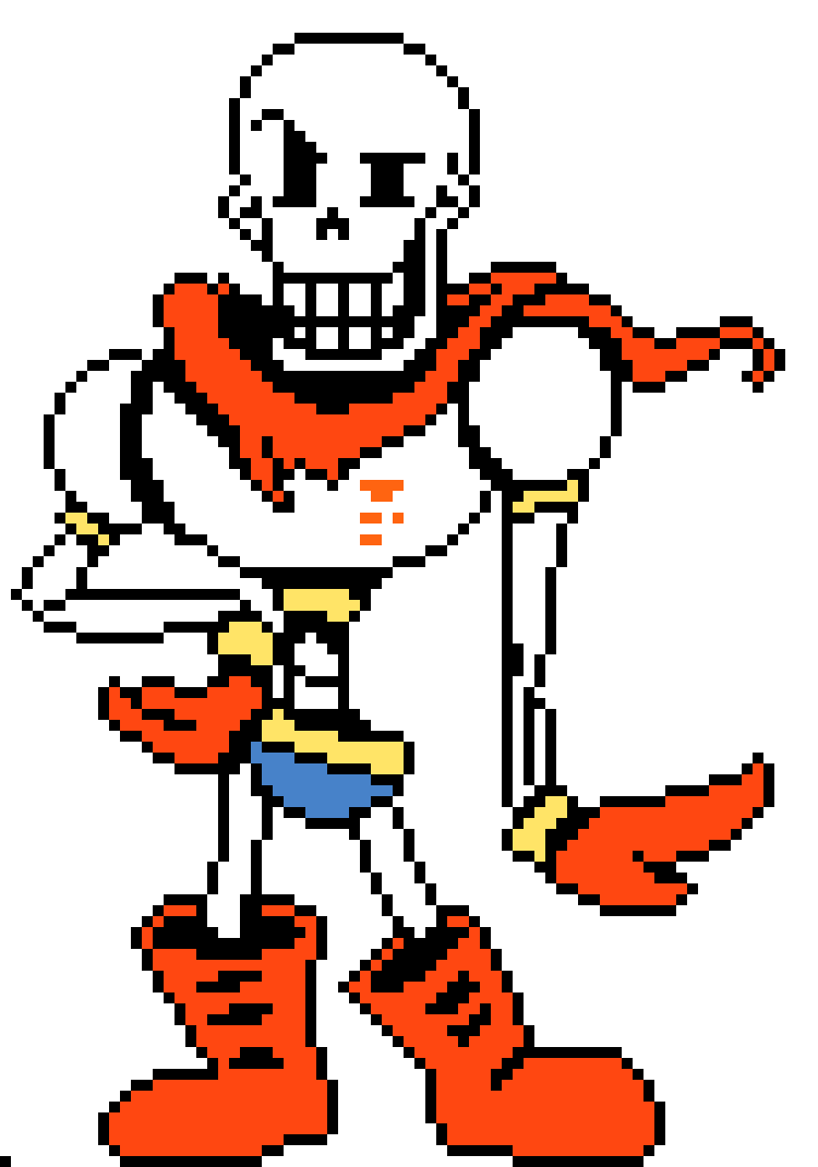 [84230f] Undertale Papyrus Battle Sprite.