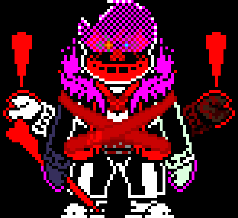 [ce28af] *hears the scream and panics more sending attacks in different direction without trying to some of the attack go toward sans and Percy*