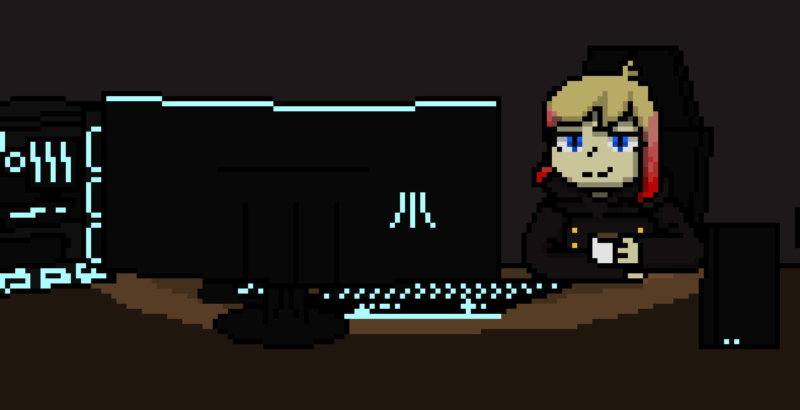 [8a598a] Hi Daz. How long you been hiding there, kid? -Atari