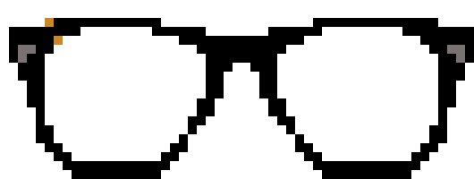 [699abd] pixel glasses