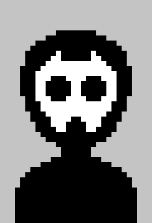 [f684ac] (somehow appears in the latex alley, wearing a cheap mask he got from costco). -Ez