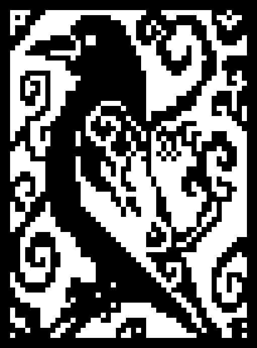 [b2b93b] Black and White Bird