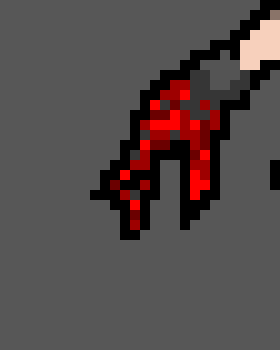 [e2de0c] *The hand wavers around a bit*