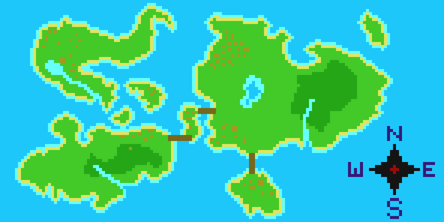 [8a91e8] Fantasy Map of a Primitive Isolated Civilization