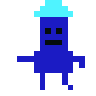 [bbf607] Blue Player Walking Left