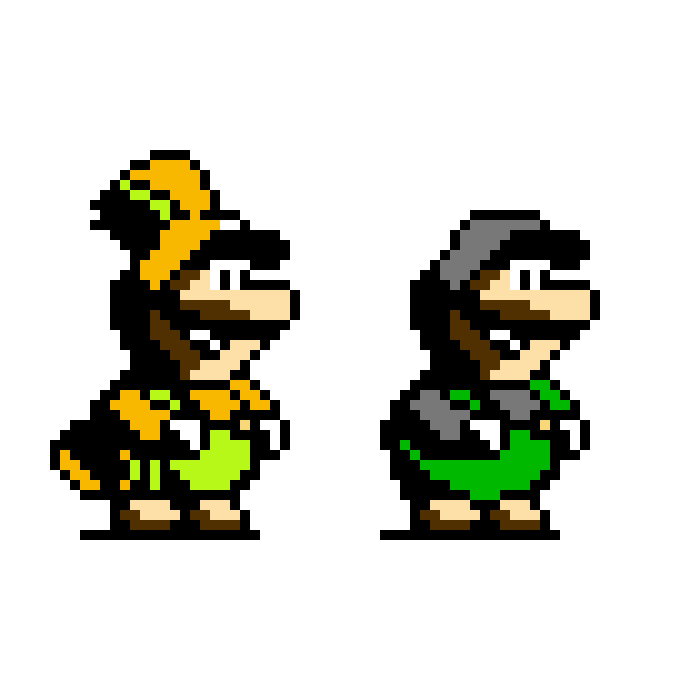 [9664c4] SMB4: Mario's Adventure Parrot & Ice Luigi