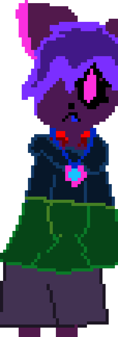 [904ba9] close her locket and smiles.