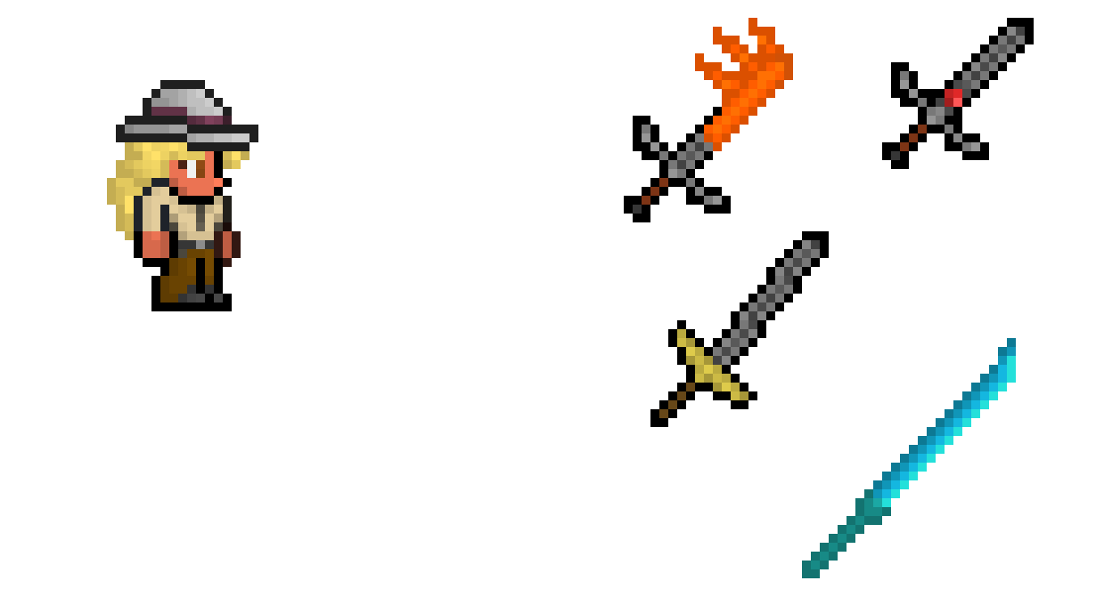 [5fd32a] Sword and NPC concepts