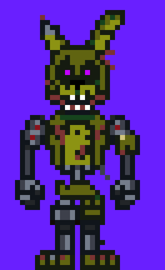 [c18bdd] With this sprite alone,I am the first person to have made Security Breach Springtrap fanart