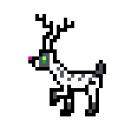 [9664c4] DeerAdopt2 White & Silver