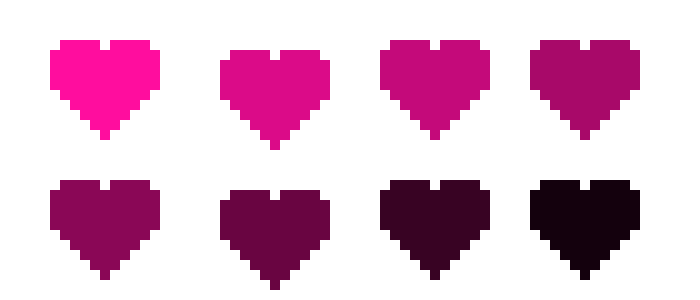 [9664c4] pink hearts