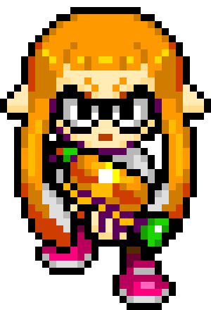 [5a051f] orange inkling girl
