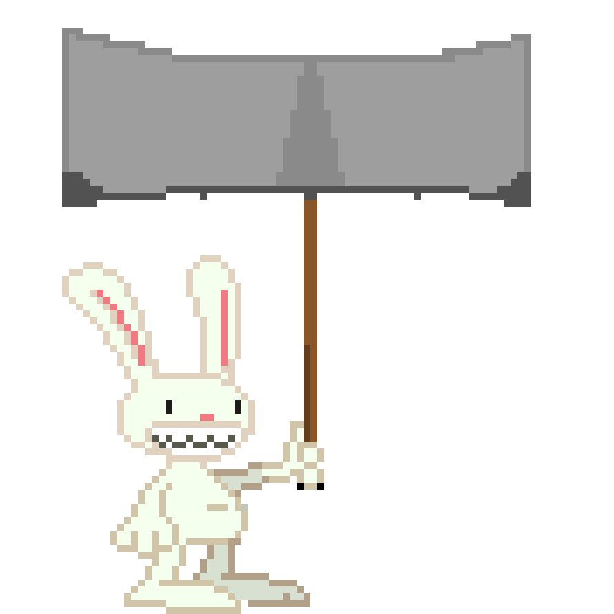 [c15a39] Max:HEY MR. NO FACE BUNNY THING! do you think this hammer could break you? asking for a friend ,ya know