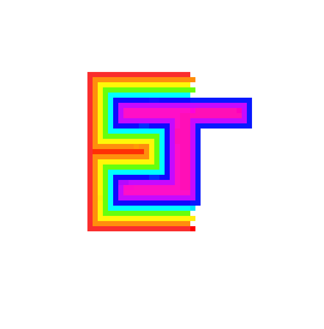 [4a13f6] ej rainbow design 