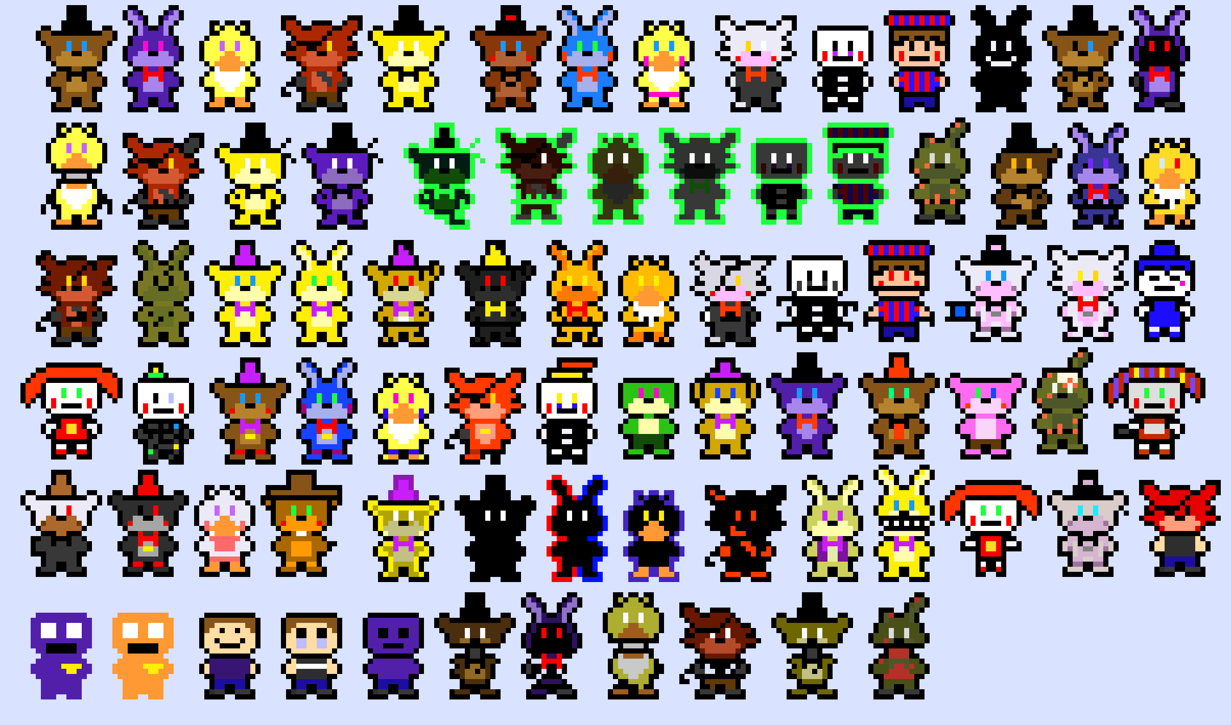 [b9de0d] this is freddy's army of little....i dunno what to call them.