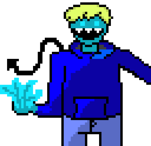 [3a33bd] WELL F*** YOU STUPID FISH*looks at adam*YOU! YOUR BLOOD IS MINE*shoots devils fireballs at adam*-Omega