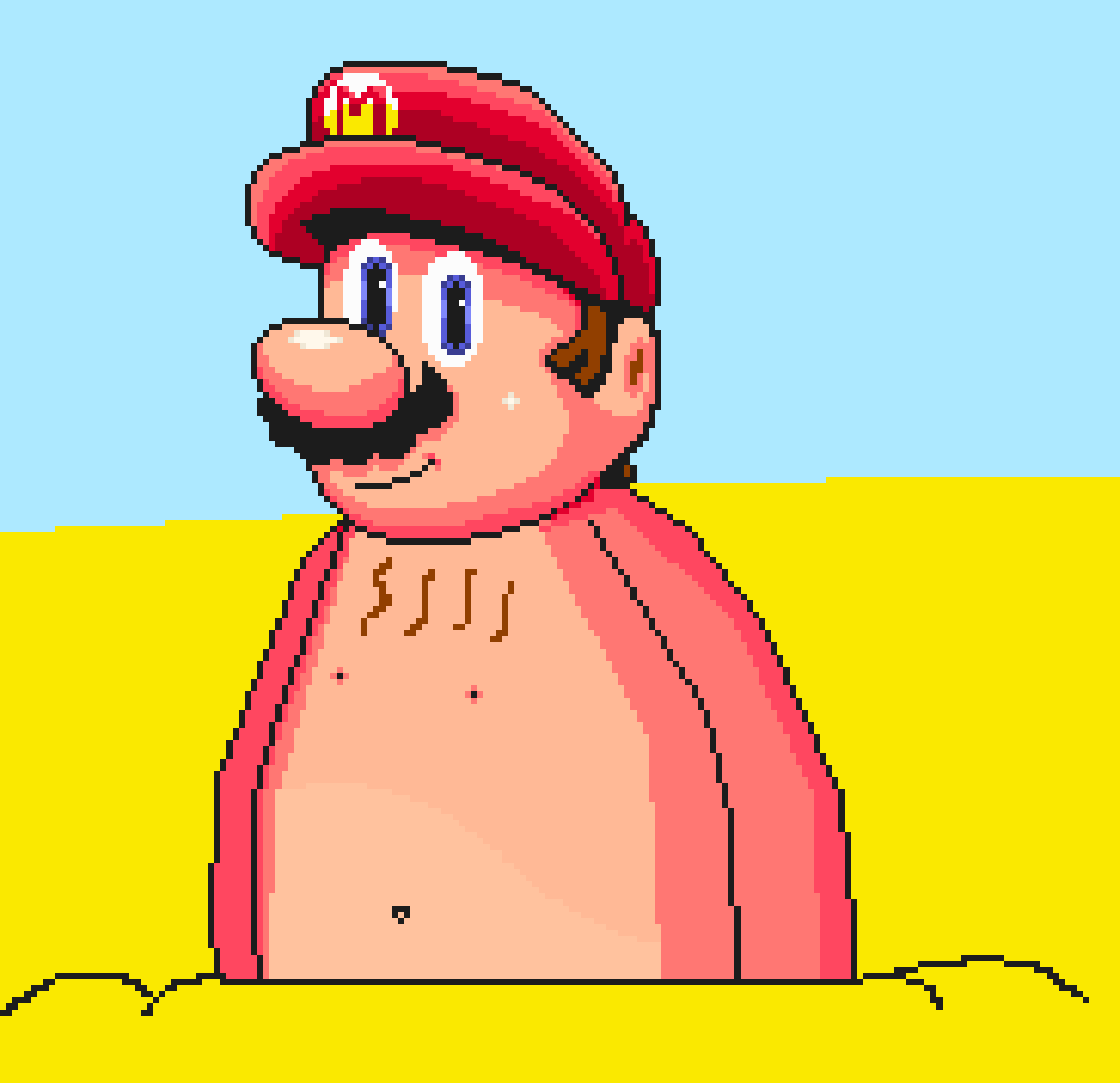 [acbc50] Smb1 Smas A giant mario sprite I edited -Papyrus