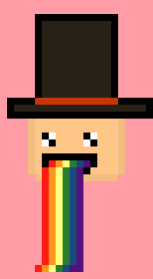 [067e4f] Man With A Top Hat Puking Rainbows!