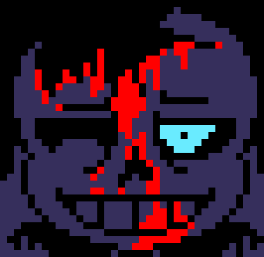 [7ce906] *(He'd force a piece of the ground out, and fling it to the doom guy.) -HorrorTale Sans