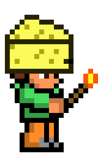 [ea1a2c] Cheese hat on character