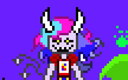 [f001d5] Springrat-So Blew (Fucked up with the names fuck) edit queen here to make her look like a oc of yours then post in http://pixelartmaker.com/gallery/deltarune-and-undertale-roleplay  if you still want to deltarune rp