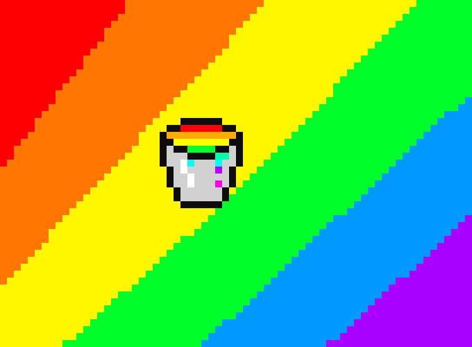 [9664c4] Rainbow Bucket