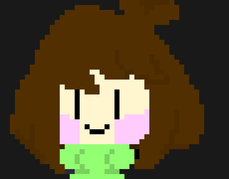 [49016e] some person you are really good with pixel art-Chara