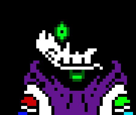 [c7b058] *grabs the blasters face with one hand stopping it* .. *cannot move* why would you hurt my friend*