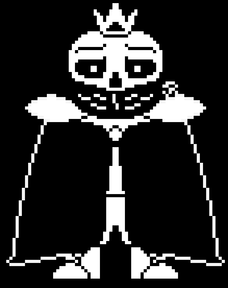 [9664c4] me as sans as asgore  BATTLE SPRITE vers 1 vote which one is better when u see two of these battle sprites