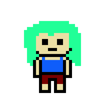 [9cd13c] danganronpa pixel sprite base:Bisca