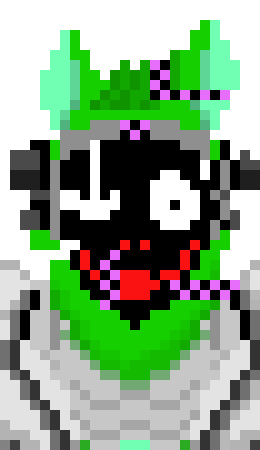 [fc0f7e] *He rips out his own throat. he begins to rip off pieces of his chest*