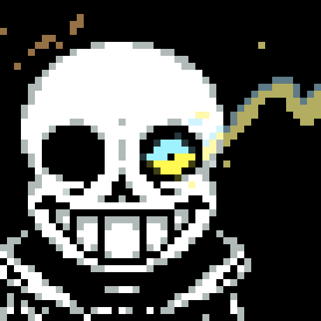 [d6a064] Sans: uh ok sure, and ok i will change eye