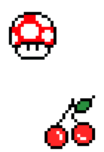 [9664c4] Toad and cherries